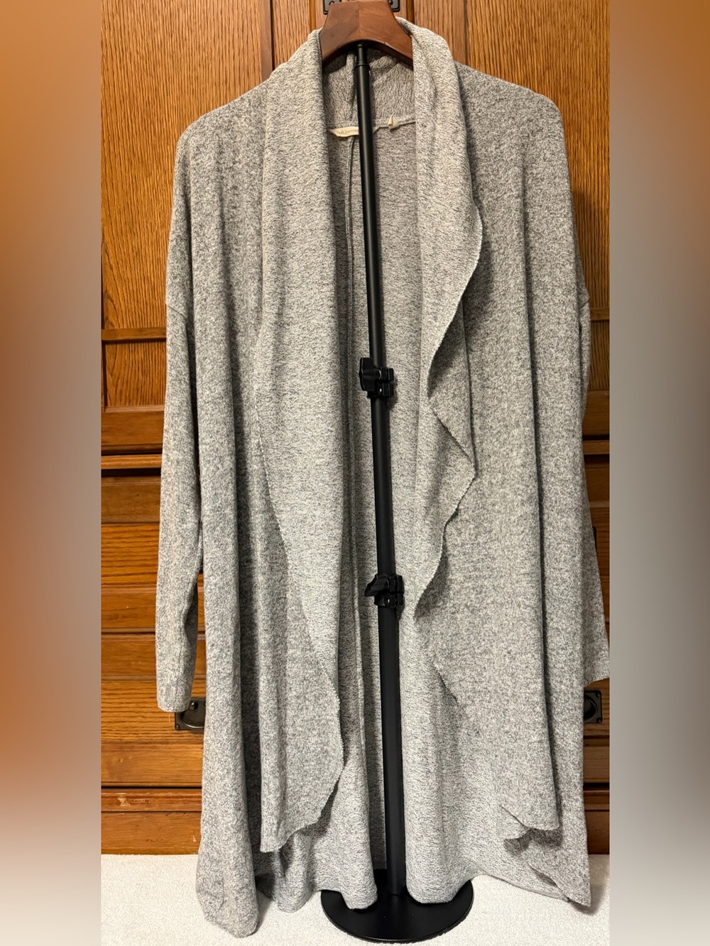 Soft Surroundings Draped Waterfall Open Cardigan Longline Layer 2ETS1 Lagenlook